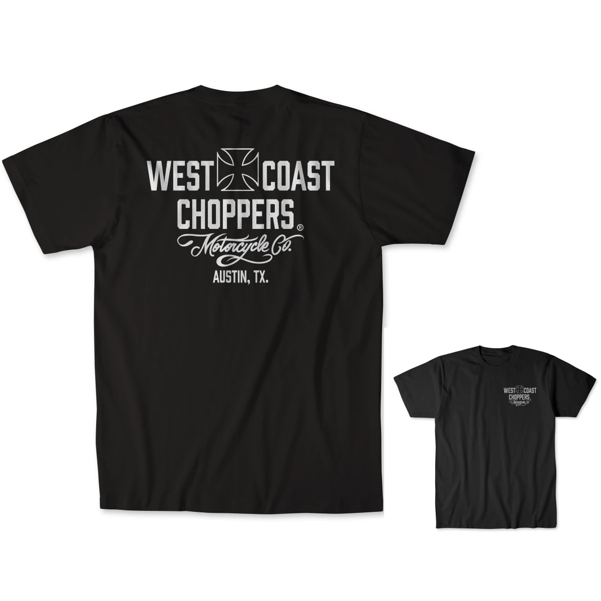 WCC West Coast Choppers Retro Motorcycle Brand Graphic Tee Cotton Mens Womens T-Shirt Streetwear