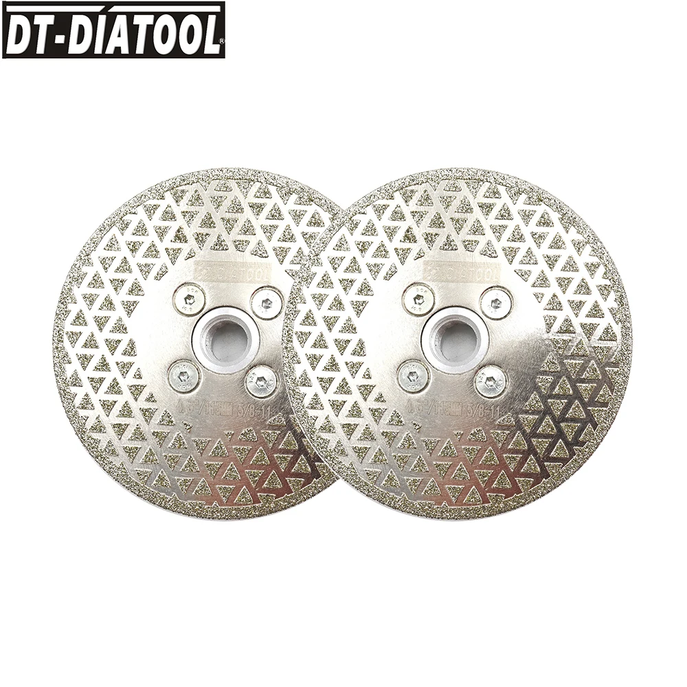 

2pieces/set Electroplated 5/8-11 thread Diamond Cutting Disc Grinding Wheel Saw Blades for Marble Stone