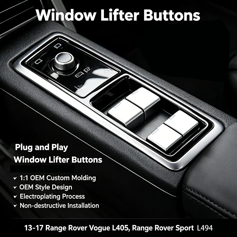 Modification Car Steering Wheel Buttons and Window Buttons Suitable for 2013-2017 Land Rover Range Rover Vogue L405 Sport L494