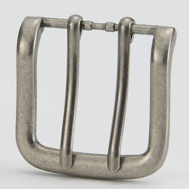 1 шт., 40 мм, металлическая двойная пряжка для ремня — подходит для кожаных ремней 37-39 мм