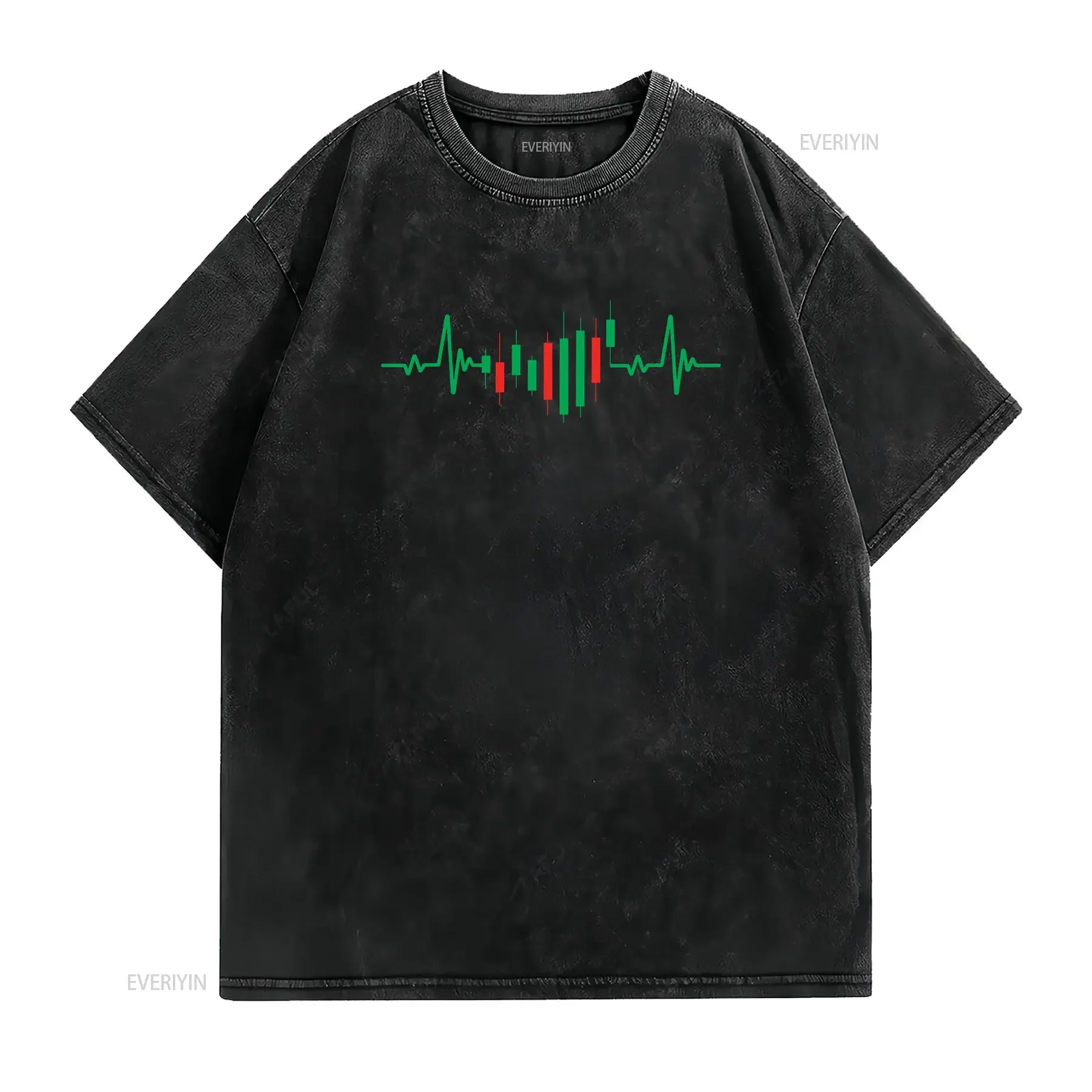 Stock Trader T Shirt MarkeT For Investor Exchange OS5241 vintage Washed Breathable Stretched fashion Top For Everyday Wear
