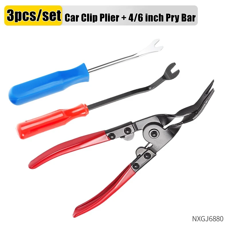 Auto Clip Pliers Car Fastener Trim Rivet Removal Pry Tool Repair Kit For Auto Door Panel,Upholstery,Dashboard,Plastic Fastener image 5