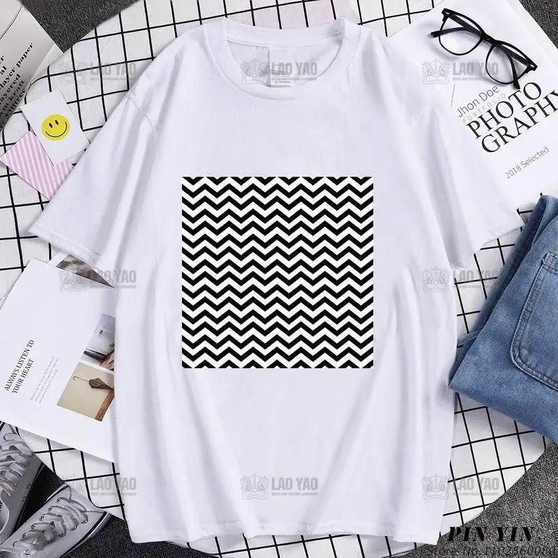 TWIN PEAKS  T Shirt  Short-sleev O-neck White Black  T-shirt Casual  Harajuku  Y2k Kawaii Clothes  Camiseta  Sx-4xl