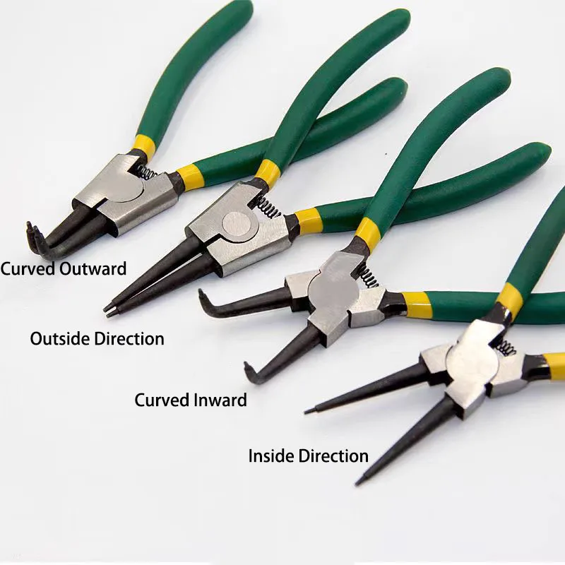 Snap Ring Pliers Set Internal/External Circlip install uninstall Kits Snap Rings Puller Hand Circlip Plier