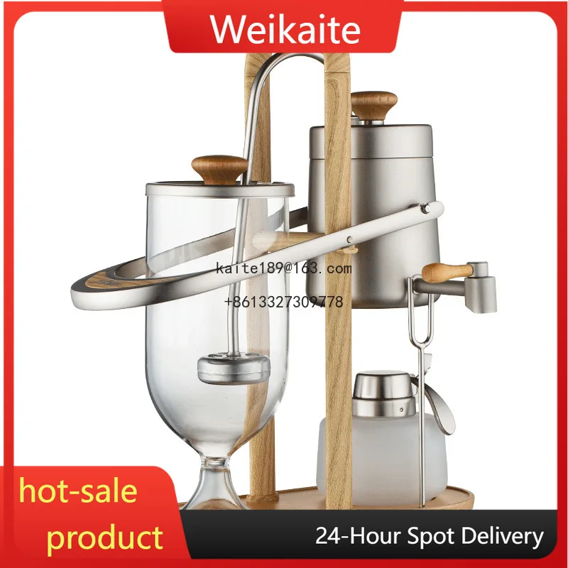 

New Belgian pot, alcohol lamp siphon coffee maker, semi-automatic coffee machine