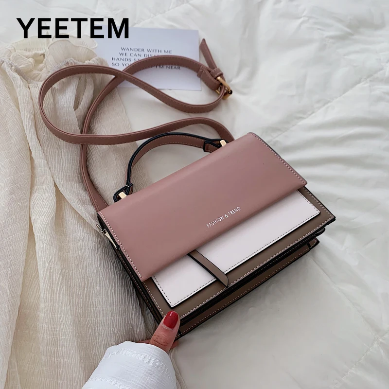 

Crossbody Shoulder Bag Women's PU Flap Handbag Fashion Shoulder Women's Bag New Fashion Small Bag Sac A Main Femme