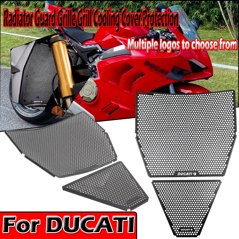 

For DUCATI Streetfighter V4 V4S Panigale V4 2020-2024 Motorcycle Radiator Grille Cover Guard Stainless Steel Protection Protetor