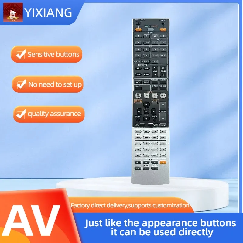 Remote Control fit for Yamaha AV Receiver RAV336 WT92720US  RX-A700 RX-V667 RX-A700BL HTR-6063 Sub Remote RAV337 RAV338