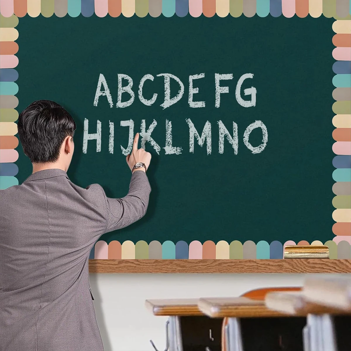 بوهو لوحة الإعلانات الحدود الفصول الدراسية ديكور 80 قطعة الحدود الملونة ديكور لوحات الإعلانات الجدران مكاتب النوافذ الأبواب خزائن