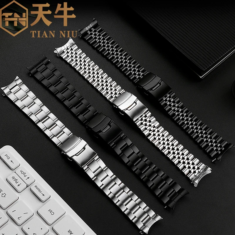 

Stainless steel strap for Seiko No. 5 SKX007/009 SRP599 SSK003 curved metal stainless steel watch band 20mm 22mm men's bracelet