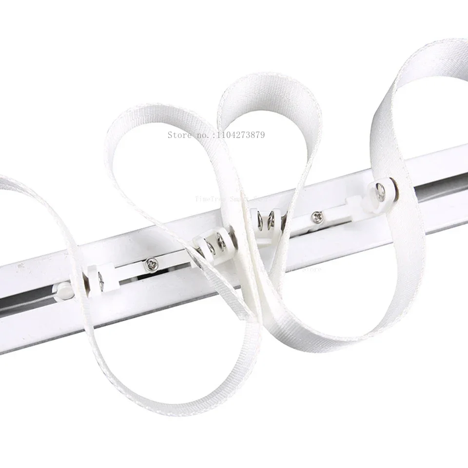 Aqara Curtain Rod S Wave Ripple Fold Electric Curtain Track Rail Cornice For Aqara Zigbee Tuya WiFi Engine Smart Curtain Motor