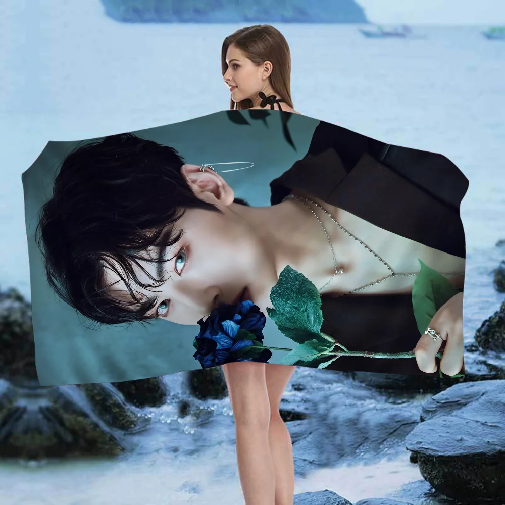 Korea Cha Eun Woo Towel Microfiber Beach Towel Absorbent Quick dry Soft Yoga Swimming Resort Mountain Climbing Towel