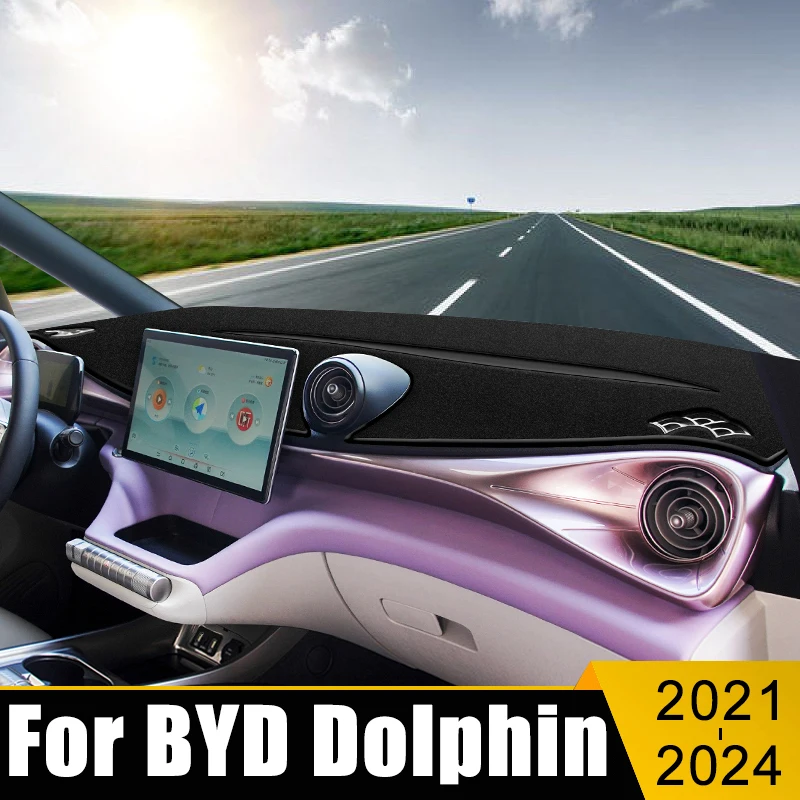 

For BYD Dolphin 2021 2022 2023 2024 Car Dashboard Cover Avoid Light Pad Sun Shade Case Anti-UV Carpets Non-Slip Mat Accessories