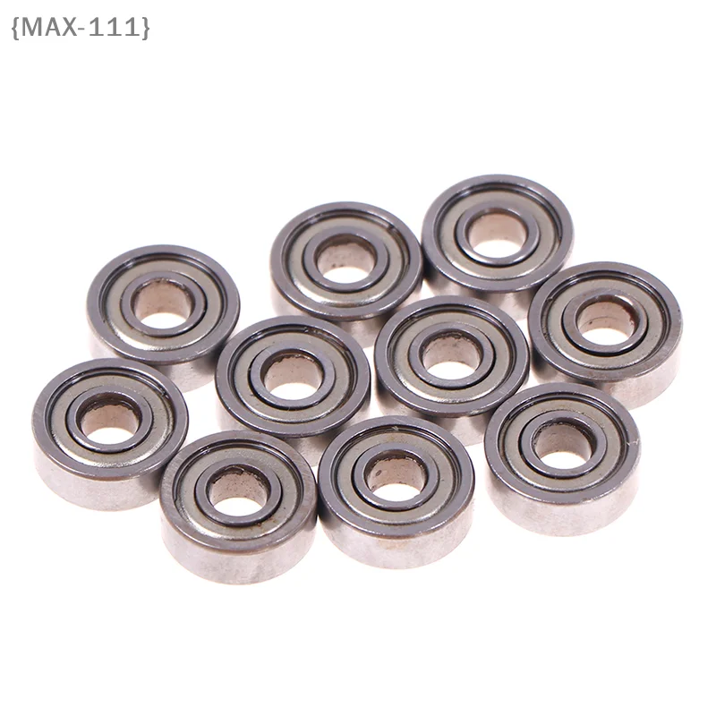 【F2-MAX111】10pcs 5*14*5mm deep groove spherical carbon steel miniature bearings 605ZZ