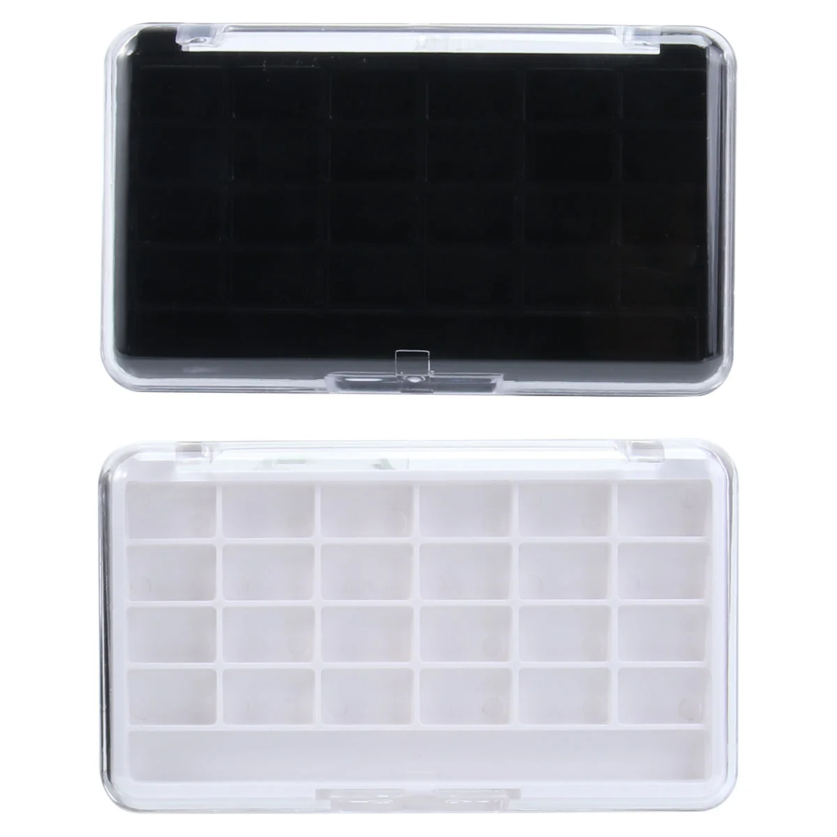 Grids Empty Refillable Container Case Makeup Palette for Beauty Lipstick Lip Balm Eyeshadow Blusher White Black