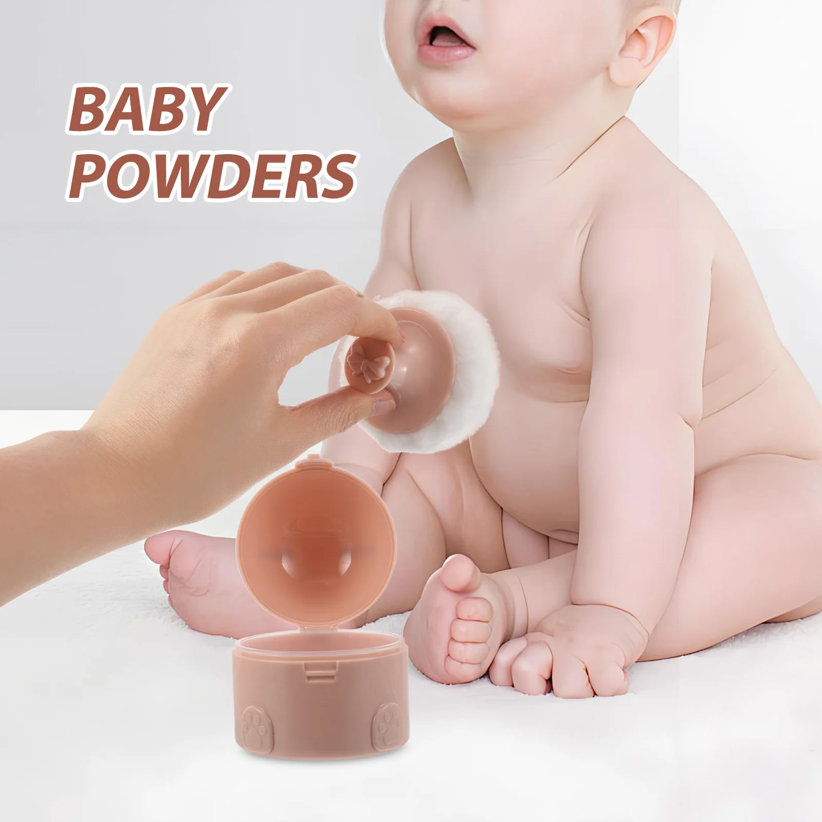 Soft Makeup For Loose Foundation Travel Portable Dusting Case Jar With Cute Powder Travel Powder Box Puff Puff