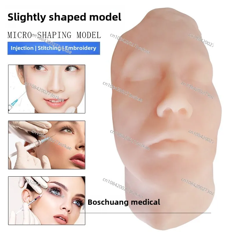 Microplastic Skin Injection Model Microplastic Teaching Teaching Props Silicone Human Head Hyaluronic