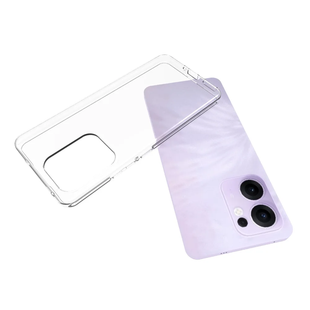 Oppo Reno 13A 13F CPH2701 Hülle, ultradünn, transparent, Silikon, TPU, weiche Rückseite, matte Handyhülle für Oppo Reno 13FS 13F 5G CPH2699