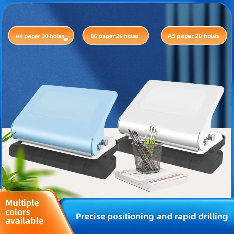 Multi-function 10-Hole Manual Hole Punch Binding Machine for Office School Use