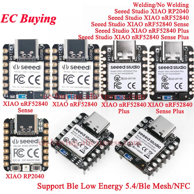 10Pcs/1pc Seeed Studio XIAO BLE nRF52840 SENSE Plus Seeeduino XIAO RP2040 Bluetooth-co Module For Arduino Nano Microcontroller