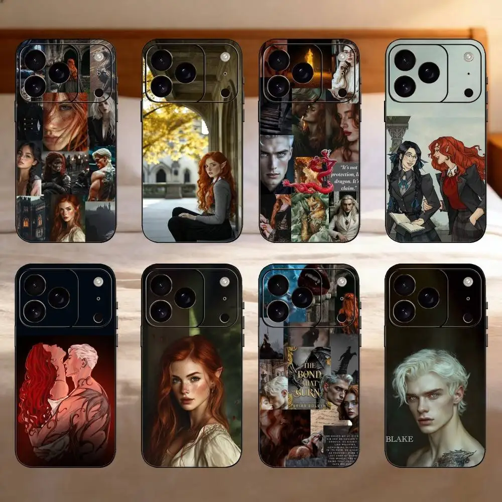 

Bloodwing Academy Medra and Blake Phone Case For iPhone 17,16,15,14,13,12,11 Plus,Pro,Max,Mini Silicone black Soft Cover