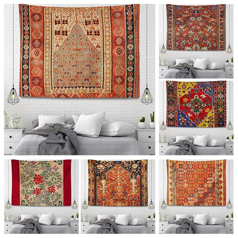 Home decoration Wall tapestry aesthetic room boho accessories wall hanging fabric autumn mandala decor vintage Morocco Bedroom