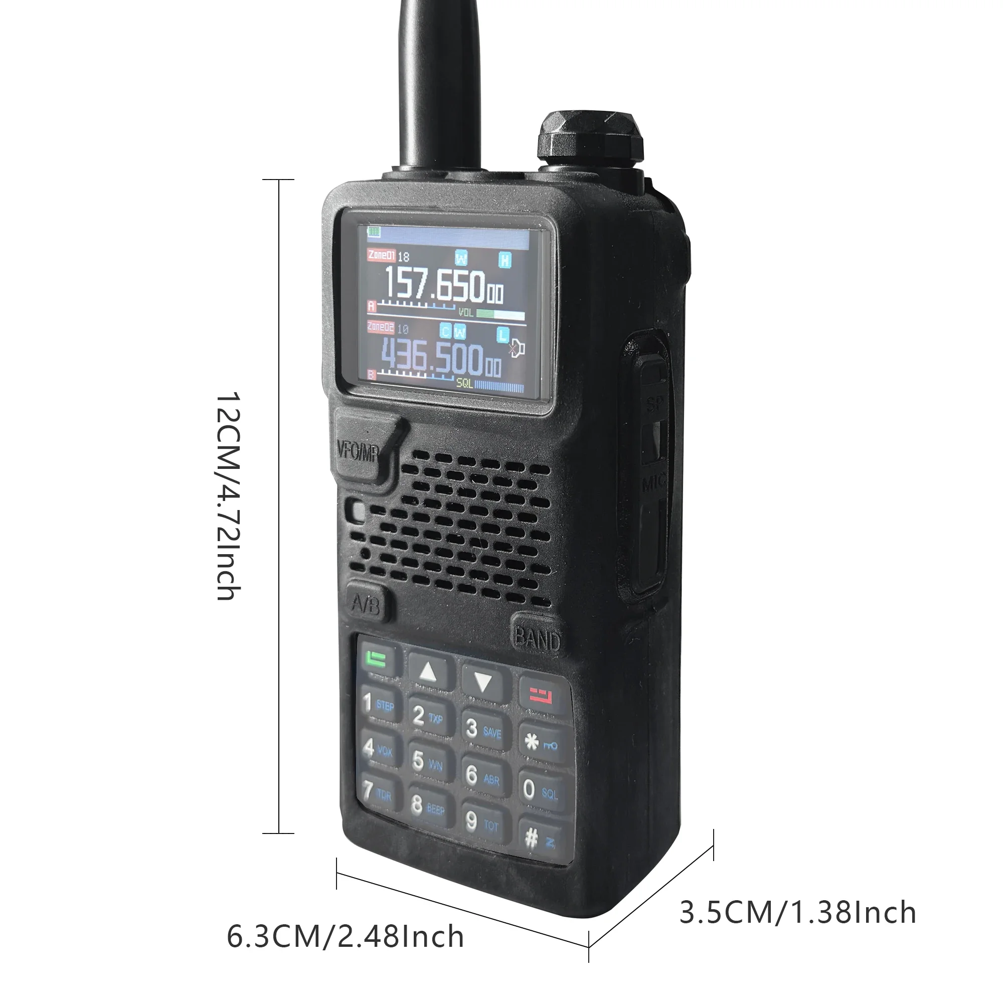 Baofeng UV-5RH Rubber Soft Case Silicone Pouch UV-5RM Protective Cover For UV-5G Plus UV-5RH Pro GPS AR-5RM Two Way Ham Radio