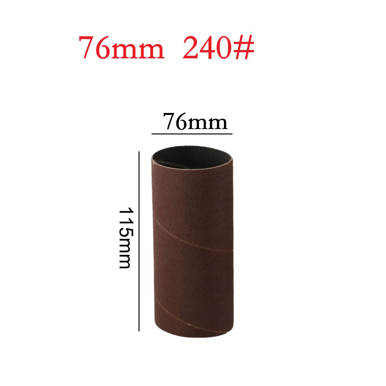 38/51/76mm Spindle Sanding Drum Sleeves Sanding Paper For Metal Woodworking Polishing Tool For Sander 80/150/240 Grit