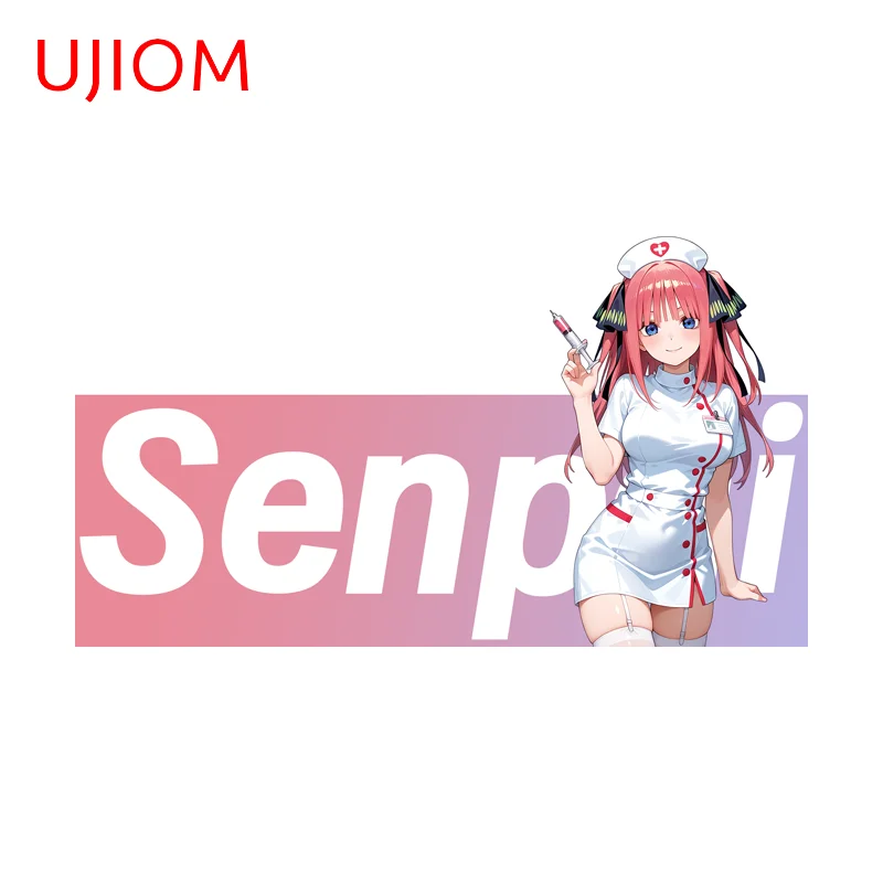 UJIOM Nino Nakano Senpai Nurse Miss Wall Sticker Stylish Bedroom Scratch Proof PVC Decal High Quality Refrigerator Home Decor