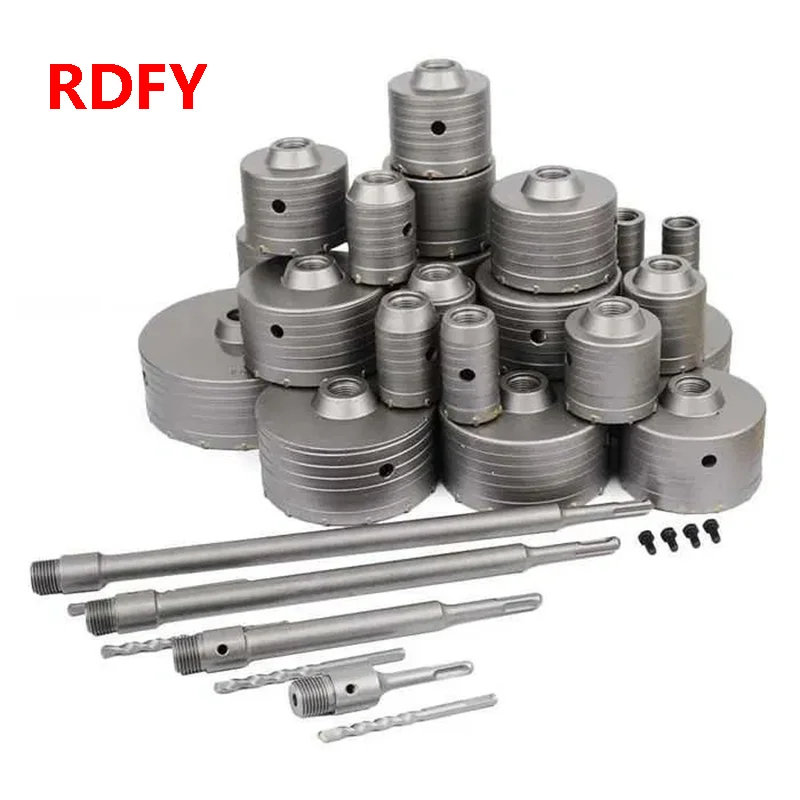 RDFY  1PCS SDS plus electric hammer wall drilling saw concrete perforation air conditioning installation drilling 30mm-150mm