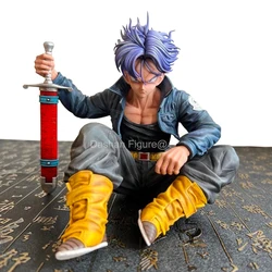 GK Dragon topu sandıklar Action Figure heykeli 16cm PVC süsler Anime süper saiyan'ın oturma pozisyonu Torankusu heykelcik Model oyuncaklar