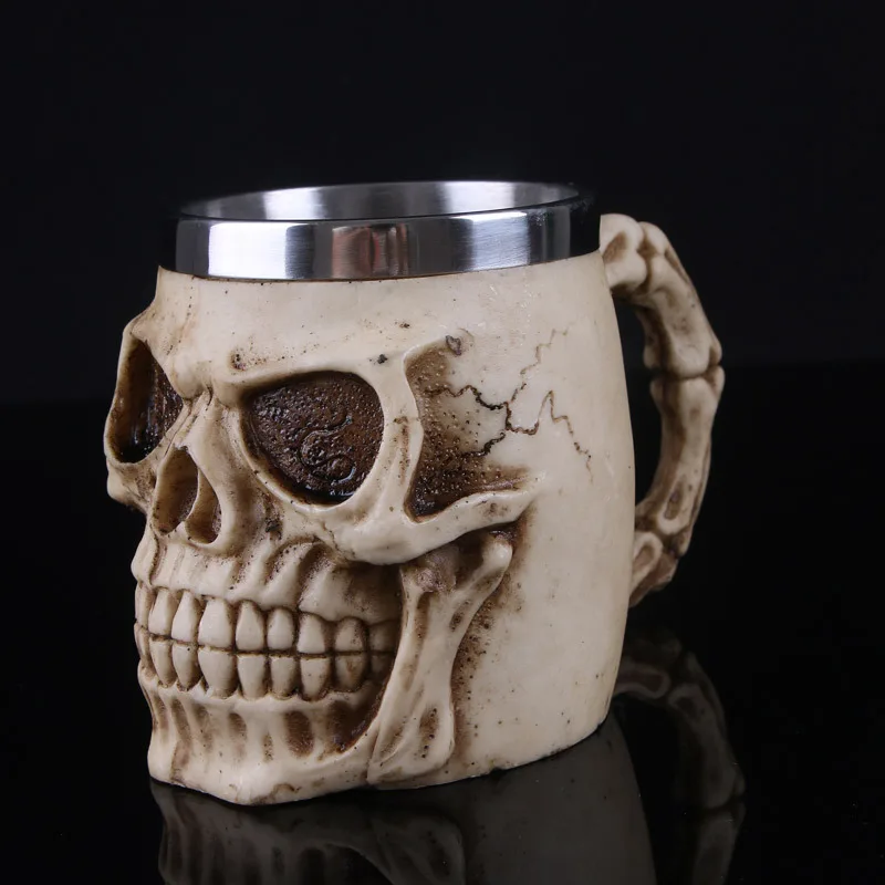 

Cup skull glass resin skull personality gifts home decoration bar cup wine glasses whiskey glass beer glass