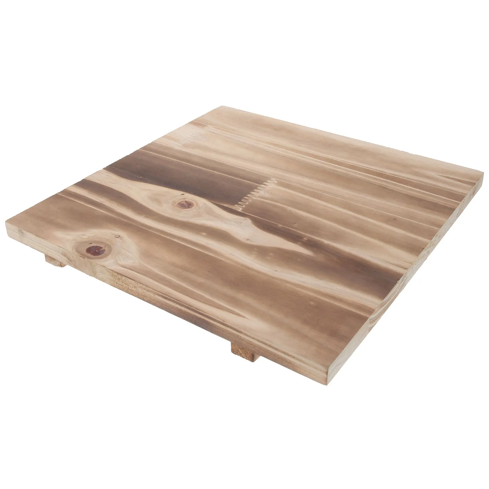 

Wooden Heat Insulation Pad 22x22cm Square Table Mat BBQ Tray Thickened Coaster Stone Pot Holder Heat Resistant Kitchen Barware