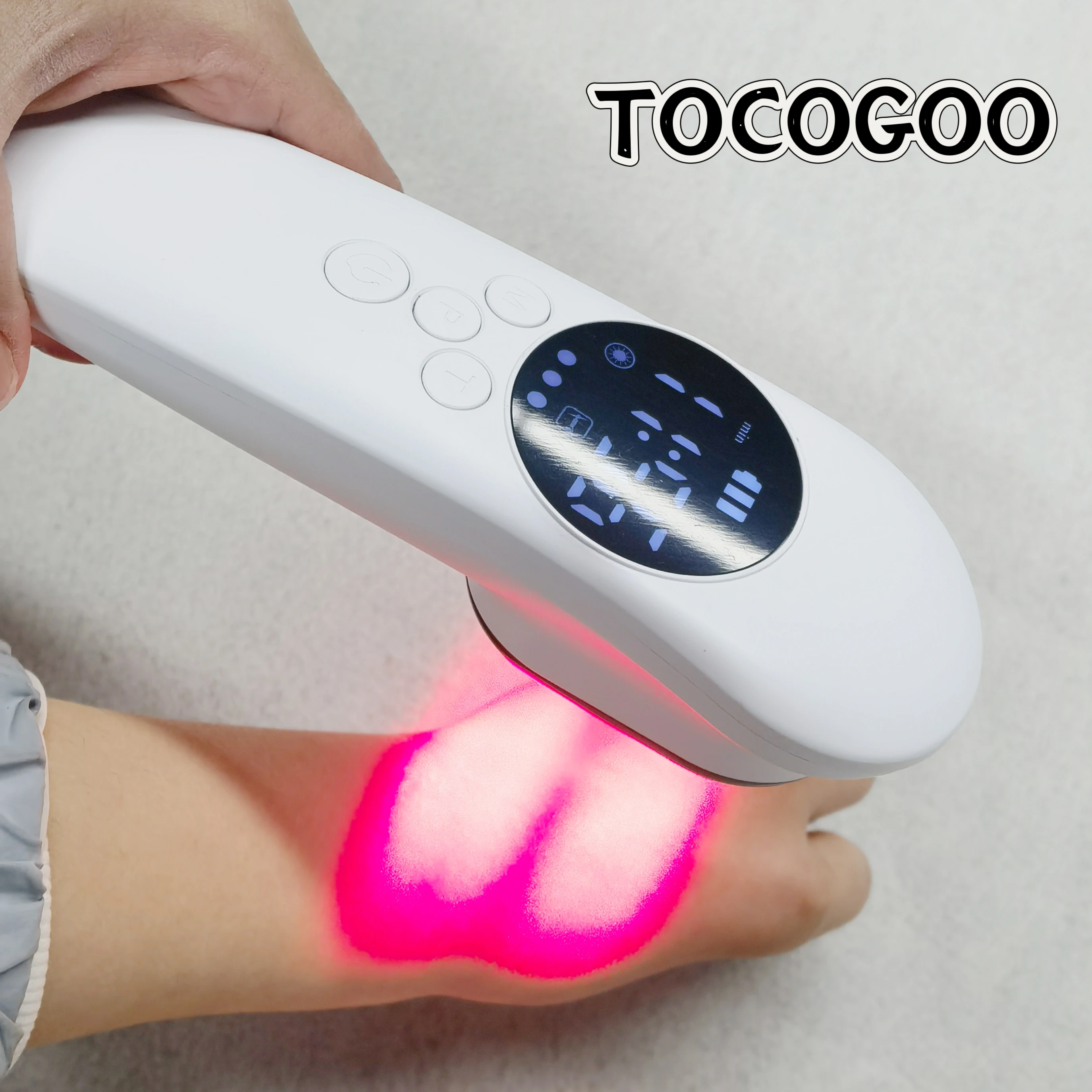 

TOCOGOO Professional 520mW Cold Laser Device for Pain Relief Joint Back Shoulder Neck 650nmx14+808nmx3