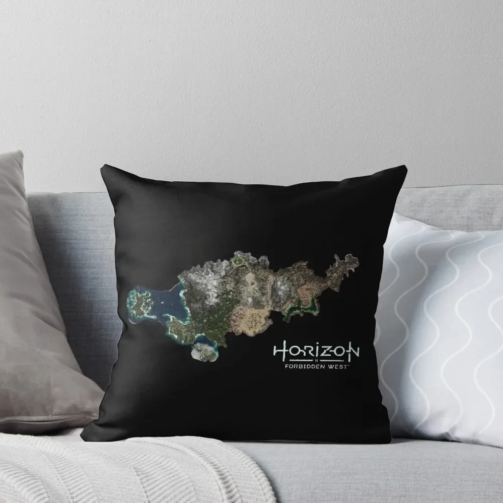 

Horizon Forbidden West Map Throw Pillow Pillowcases Decorative Cushions For Luxury Sofa