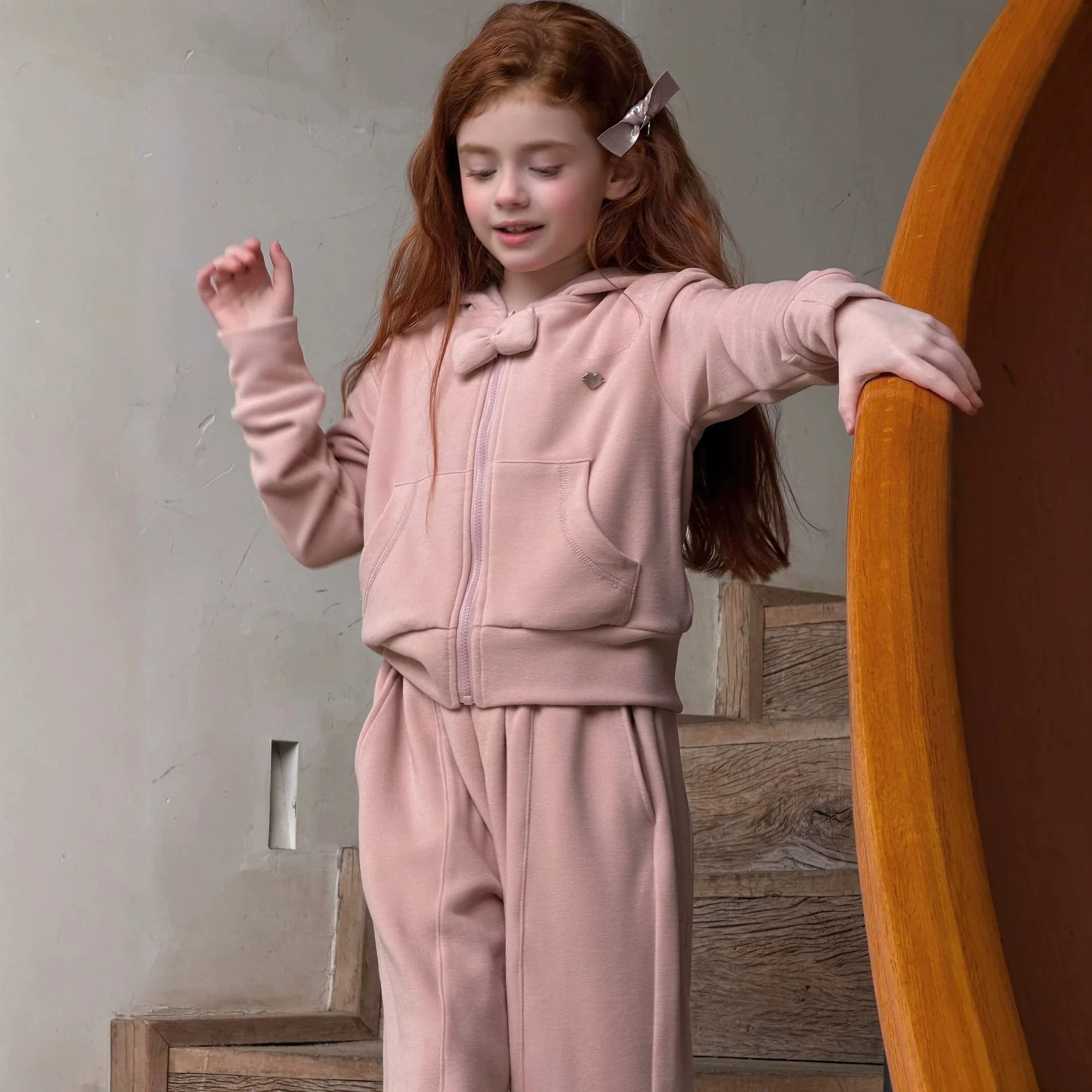 kids clothing sets 2026 new autumn girls hooded sweatshirt and pant clothing sets