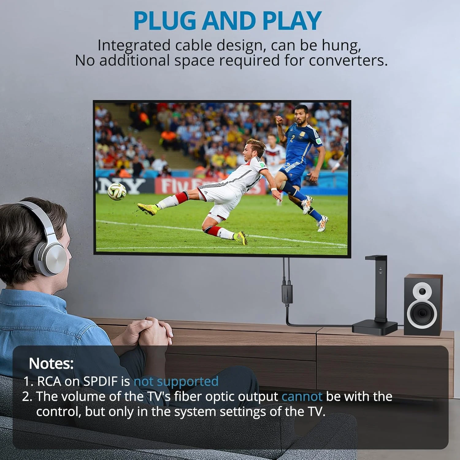 Compact 192khz DAC Converter Spdif To RCA Digital To Analog Audio Converter Optical Toslink To RCA Female Or Male Audio Adapter