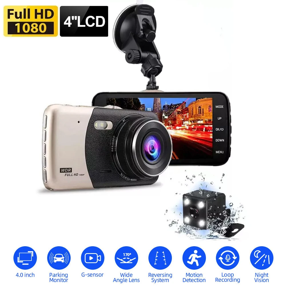 Car DVR 1080P Full HD Dash Cam Vehicle Camera Auto Drive Video Recorder Parking Monitor Night Vision Car Accessories Black Box