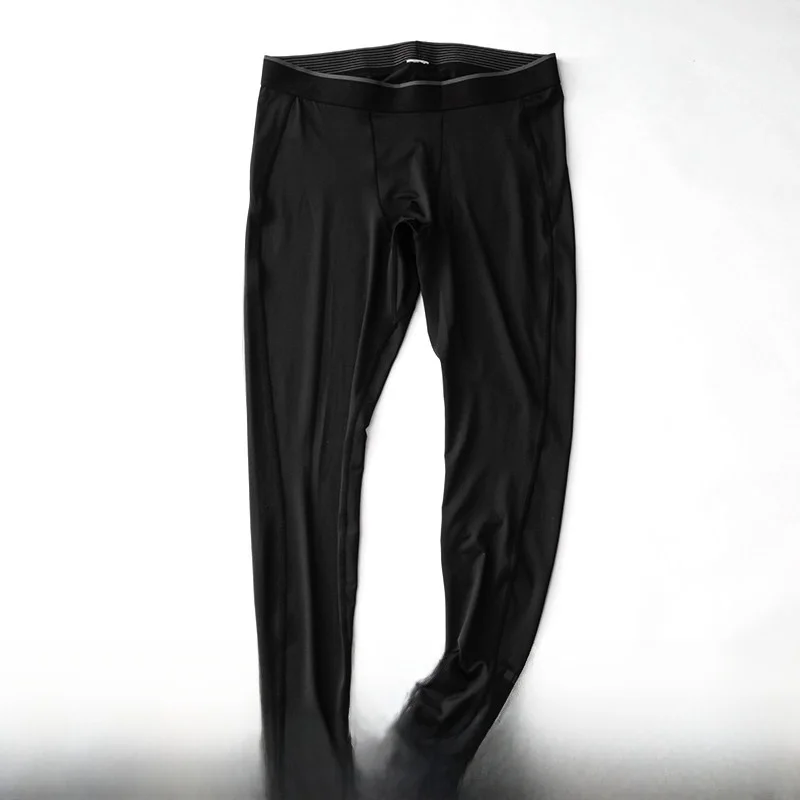 

Elastic Large Men's Sports Fitness Training Pants Long Tight Pants Lantern Searching Good Goods Youth Knitted Fabric mid Waist