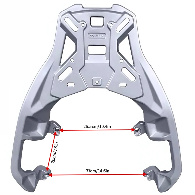 Motorachterbagagerek voor BMW C400 GT/C400X, motorfietsaccessoires speciaal voor VOGE SR4 MAX 350, opbergdoosondersteuning ﻿