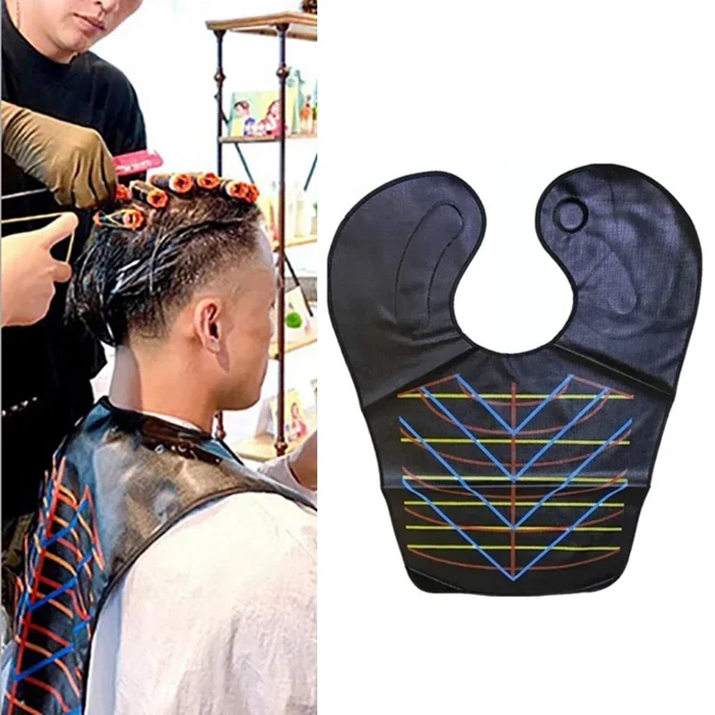 1PC Professional Hairdressing Cape Waterproof Hair Coloring Wraps Barber Shoulder Pads Black Hair Dyeing Haircut Apron For Salon