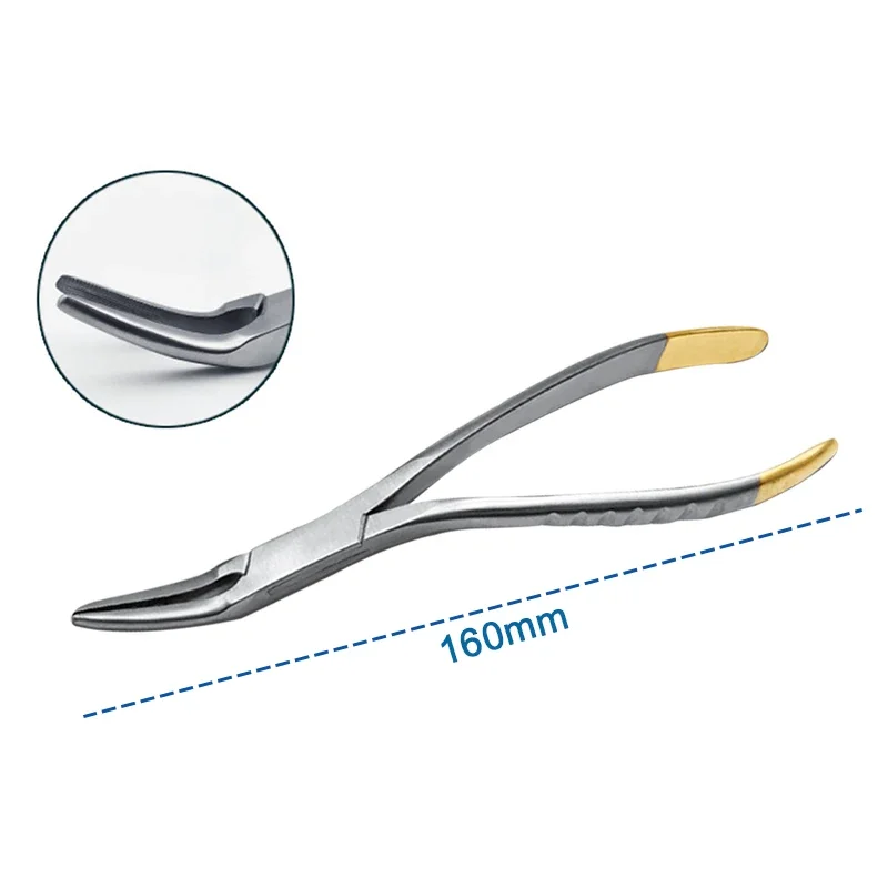 

GREATLH Стоматологические молочные щипцы из нержавеющей стали, нижние щипцы, верхние и нижние щелепи, стоматологический материал 160 мм