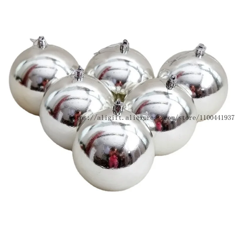 Christmas Decorations Red Christmas Ball 10cm Hanging Ball Bright Light Ball Activity Festive Supplies - view 4