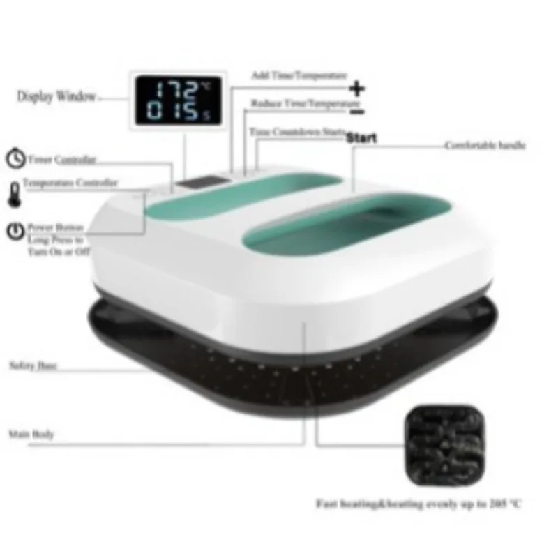 Heat Transfers Printing Equipment, Pindou Portable Handheld Hot Press, Small Heat Transfer Stamping for Clothing Printing