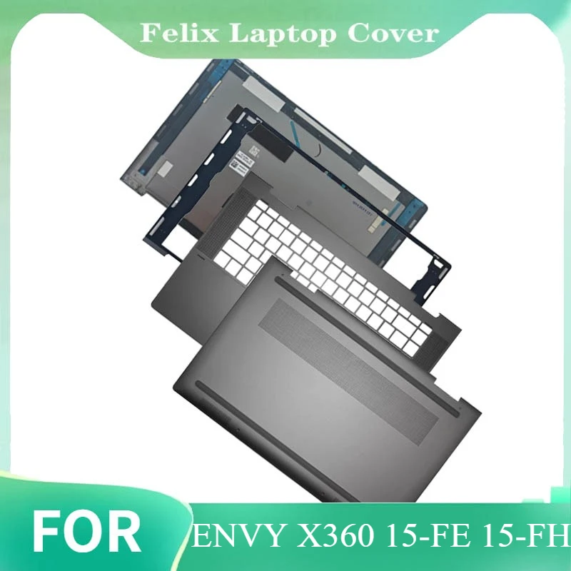 

LCD Back Top Cover Front Bezel Palmrest For ENVY X360 15-FE 15-FH Bottom Case Hinges Upper Case Housing AM98N000101