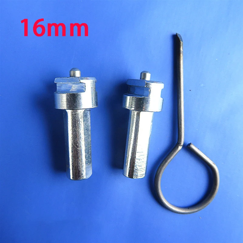 1PCS Electric Drill Dredge Cleaner Adapter Sewer Spring Pipe Cleaning Tool Connector Carbon Steel 16mm Connecting Rod