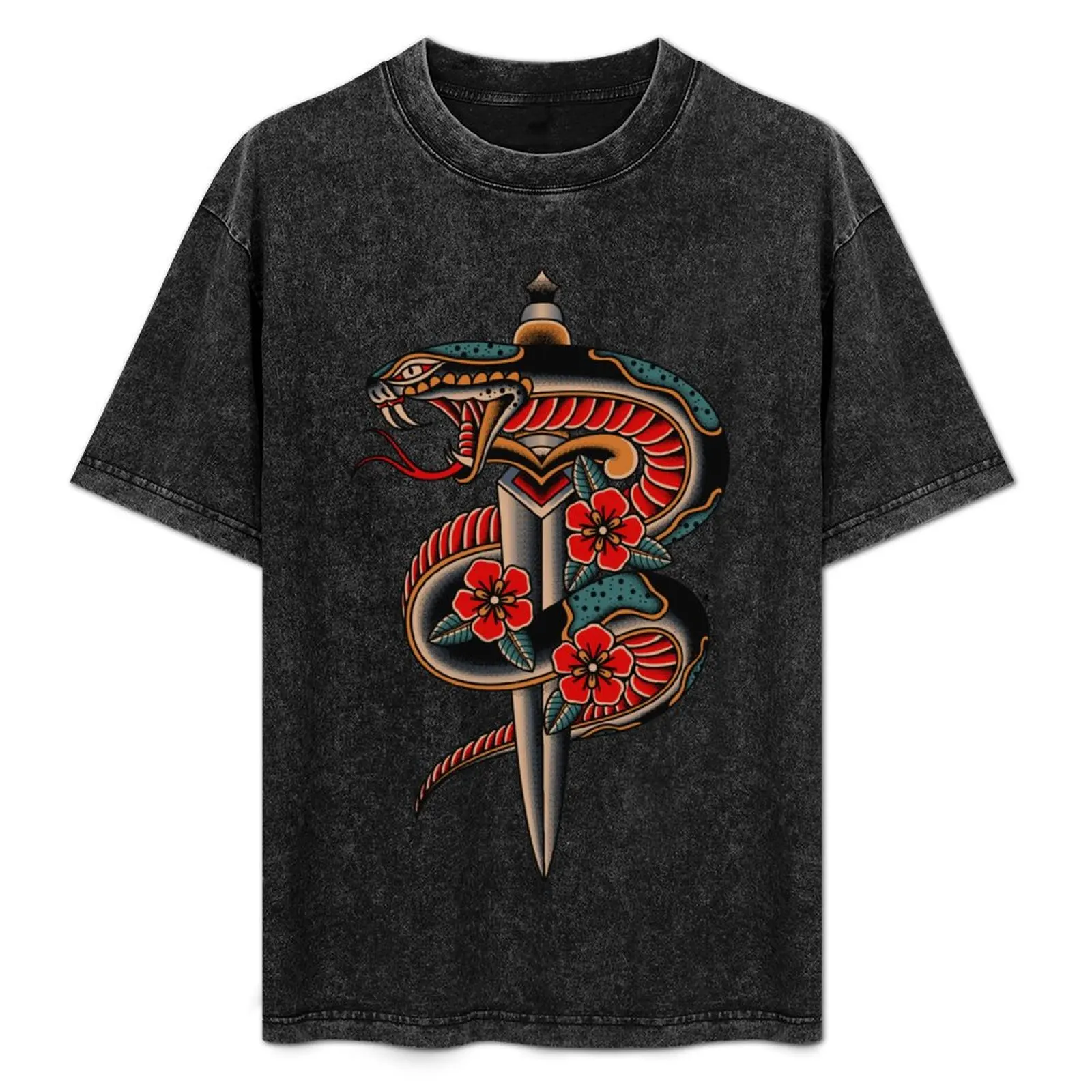 

Snake Tattoo T-Shirt t shirt man luxury t shirts for man cotton funny T-Shirt