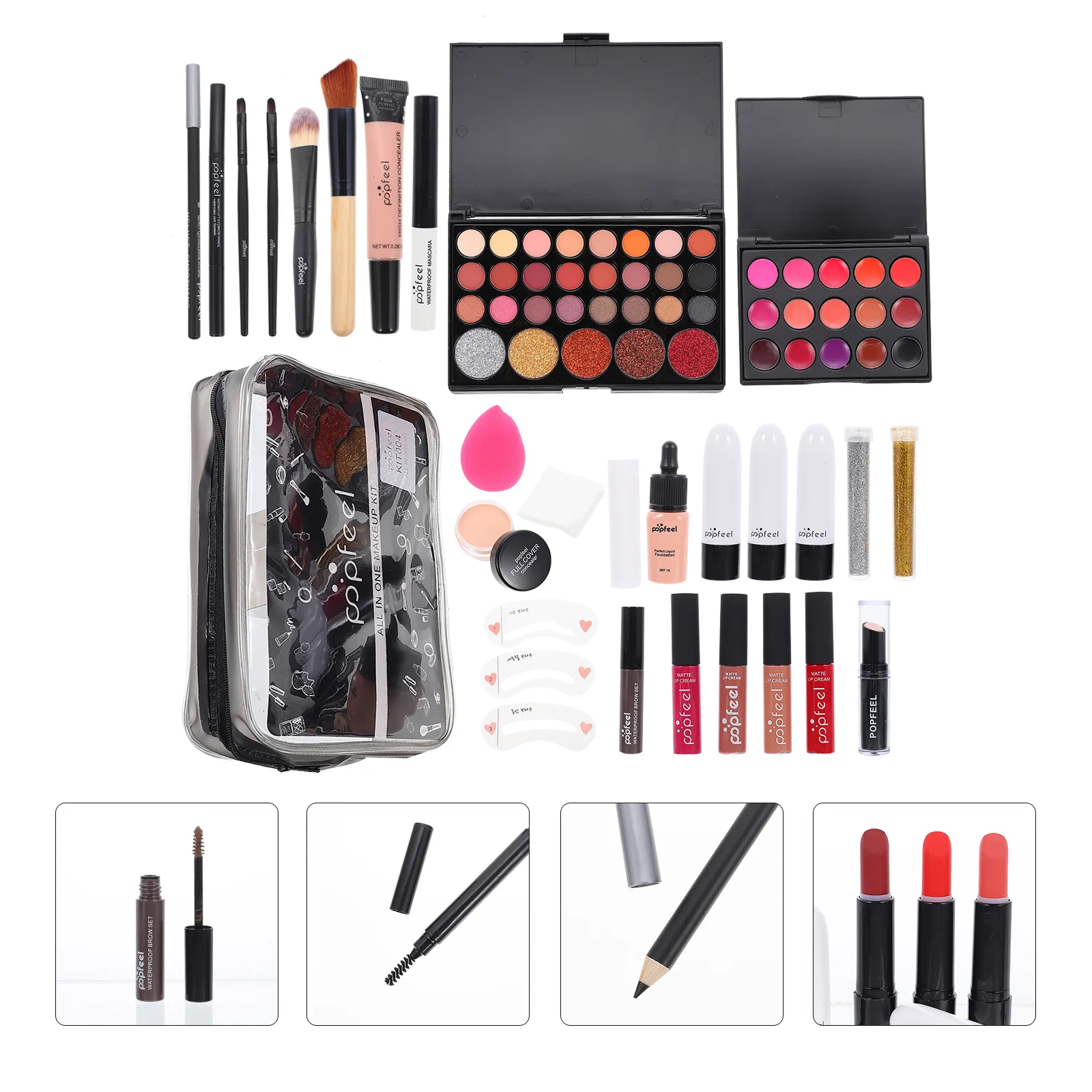 

Women's Makeup Set Kit All-in-one Kits Gift Box Ladies Cosmetics Supplies Abs Accessories Durable Student