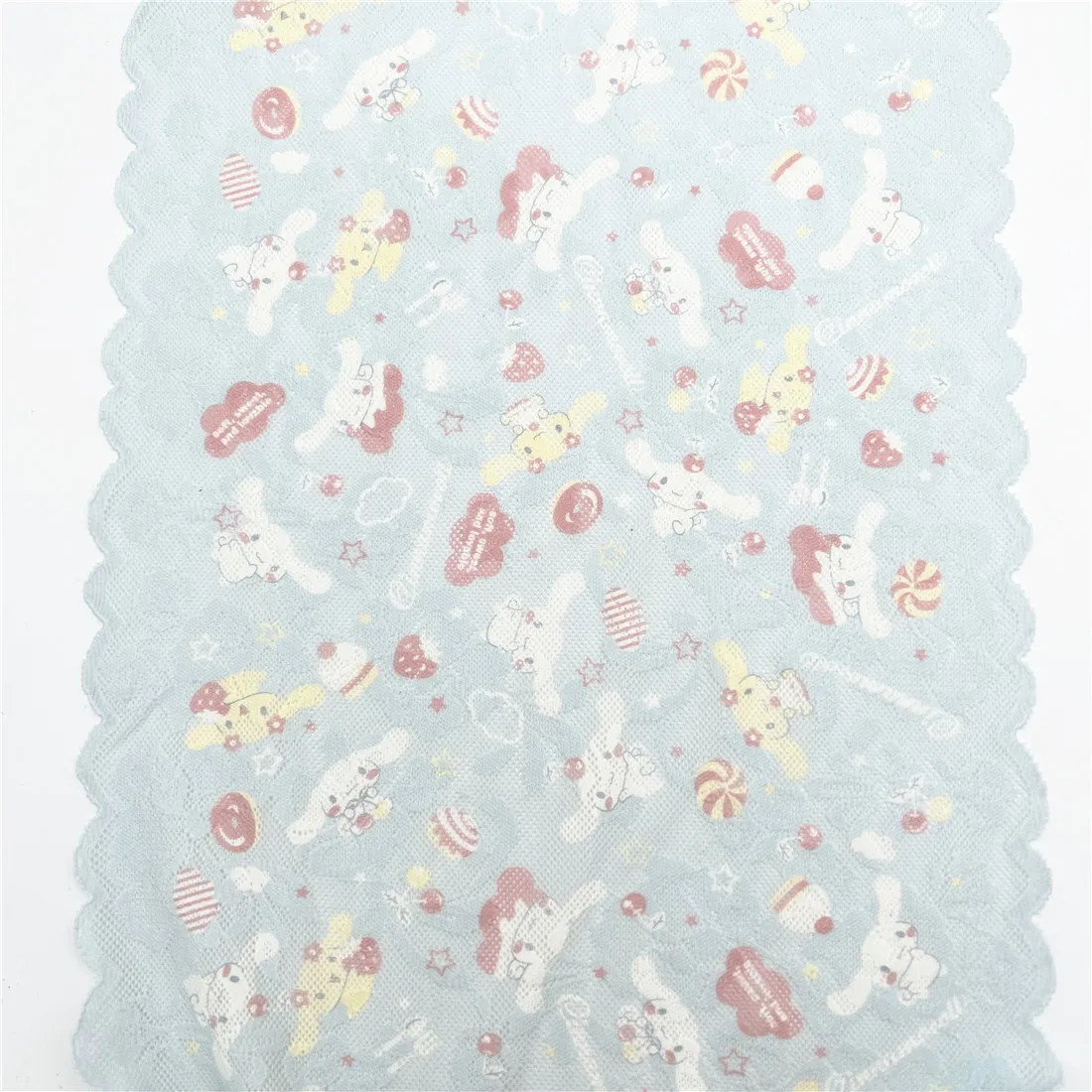 3y/lot Width 22.50cm Baby Blue Elastic Stretch Lace Trim Skirt Hem Underwear Sewing Craft DIY Apparel Fabric Lace For Dress