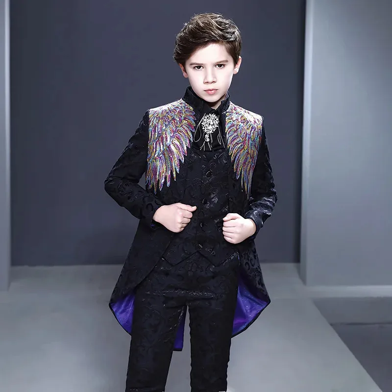 

Boys' Formal Dress, Children's Small Suit Set, Recitation, Solo Singing, Fashion Show, Small Host, Piano Performance, Tailcoat